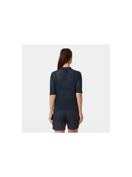 Koszulka HELLY HANSEN W SALT KNIT POLO granatowy - Adventure Sports
