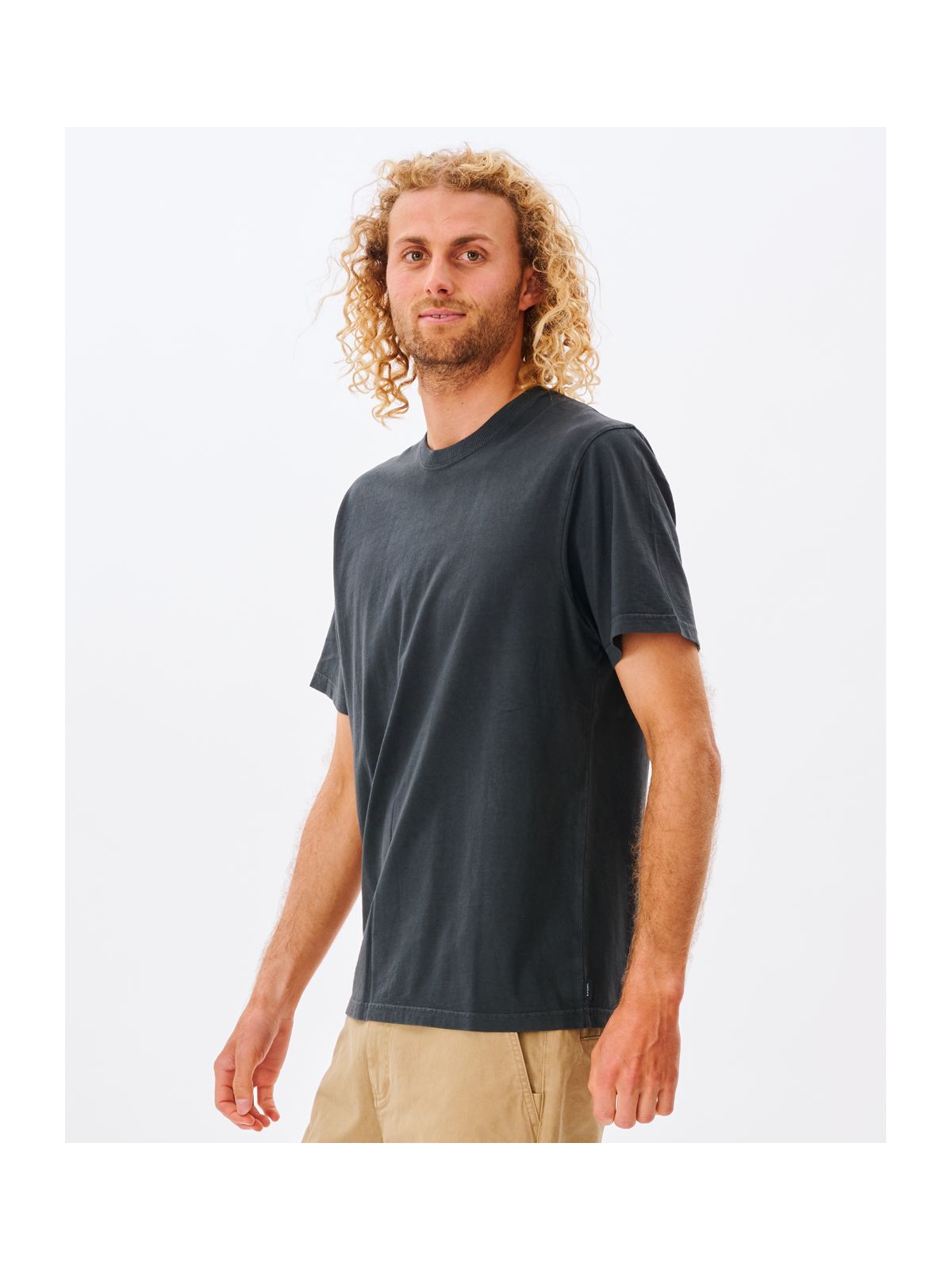Koszulka męska RIP CURL Plain Wash Tee czarny