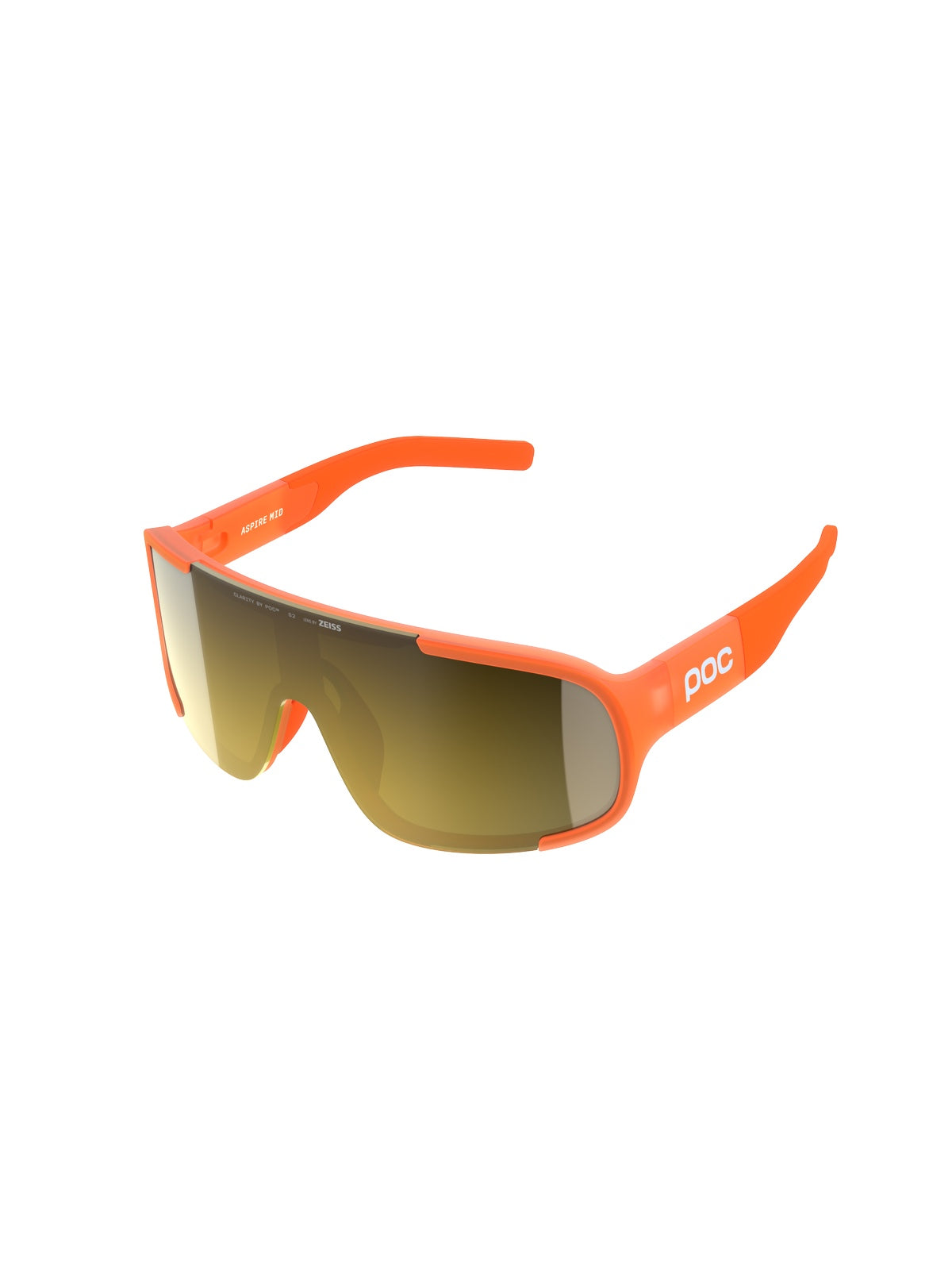 Okulary rowerowe POC Aspire Mid pomarańczowy - Clarity Road/Partly Sunny Gold Cat 2
