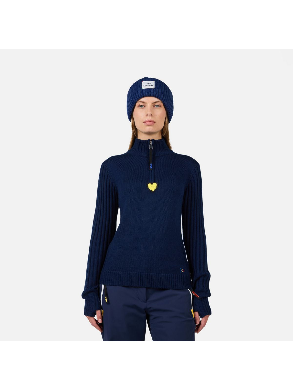 Sweter damski ROSSIGNOL W JCC MERIB HZ niebieski