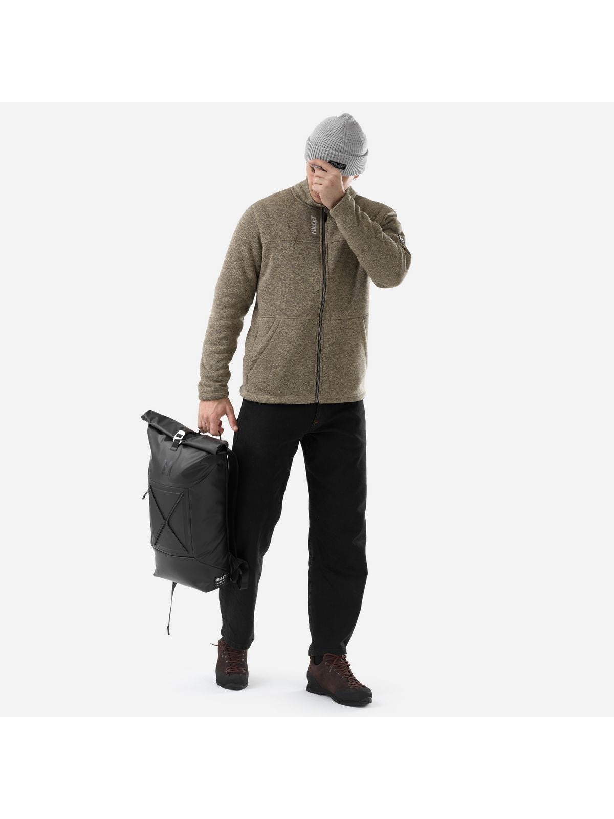 Bluza męska MILLET M Chamonix Knitwarm Jkt M beżowa