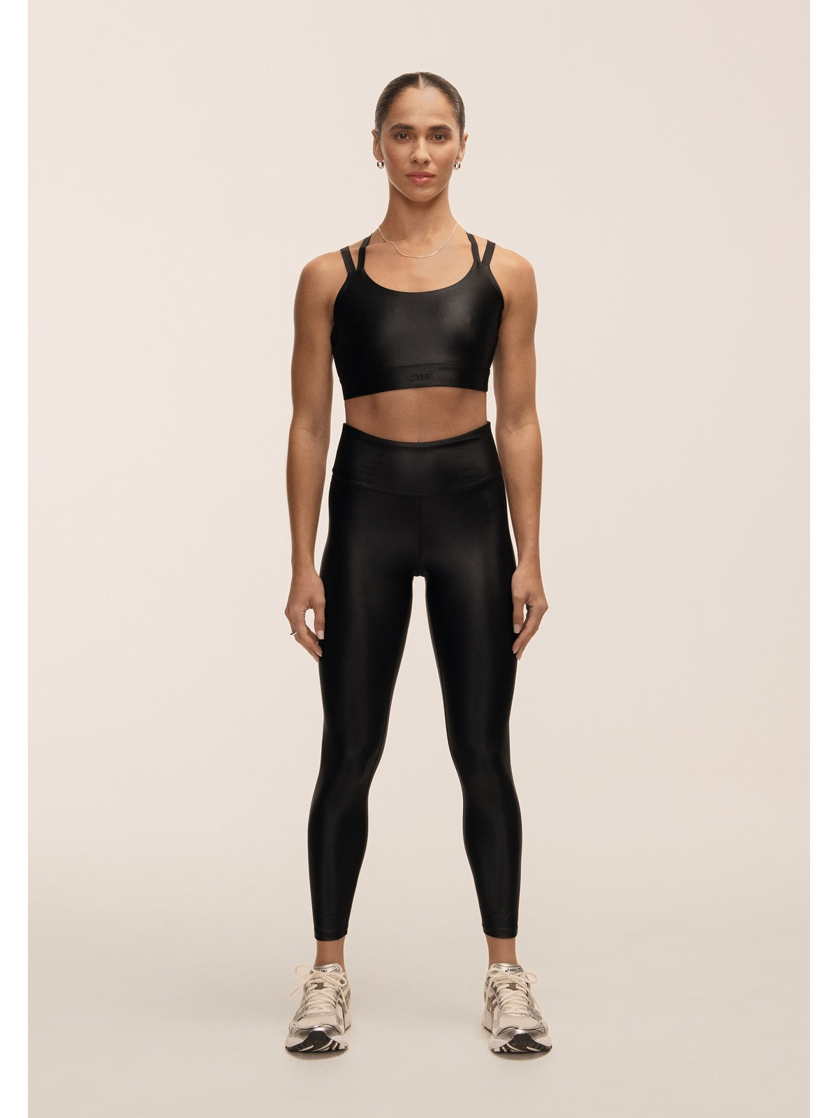 Legginsy damskie Casall Glitz High Waist Tights czarny - Adventure Sports