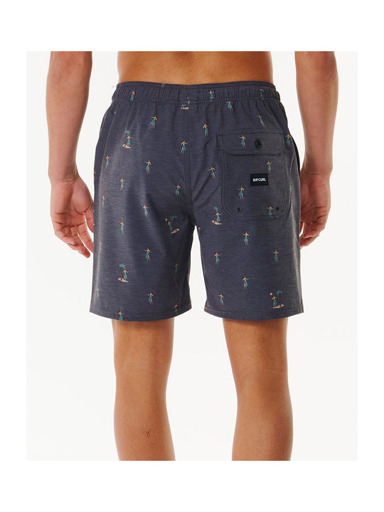 Szorty kąpielowe męskie RIP CURL Hula Breach Volley czarne
