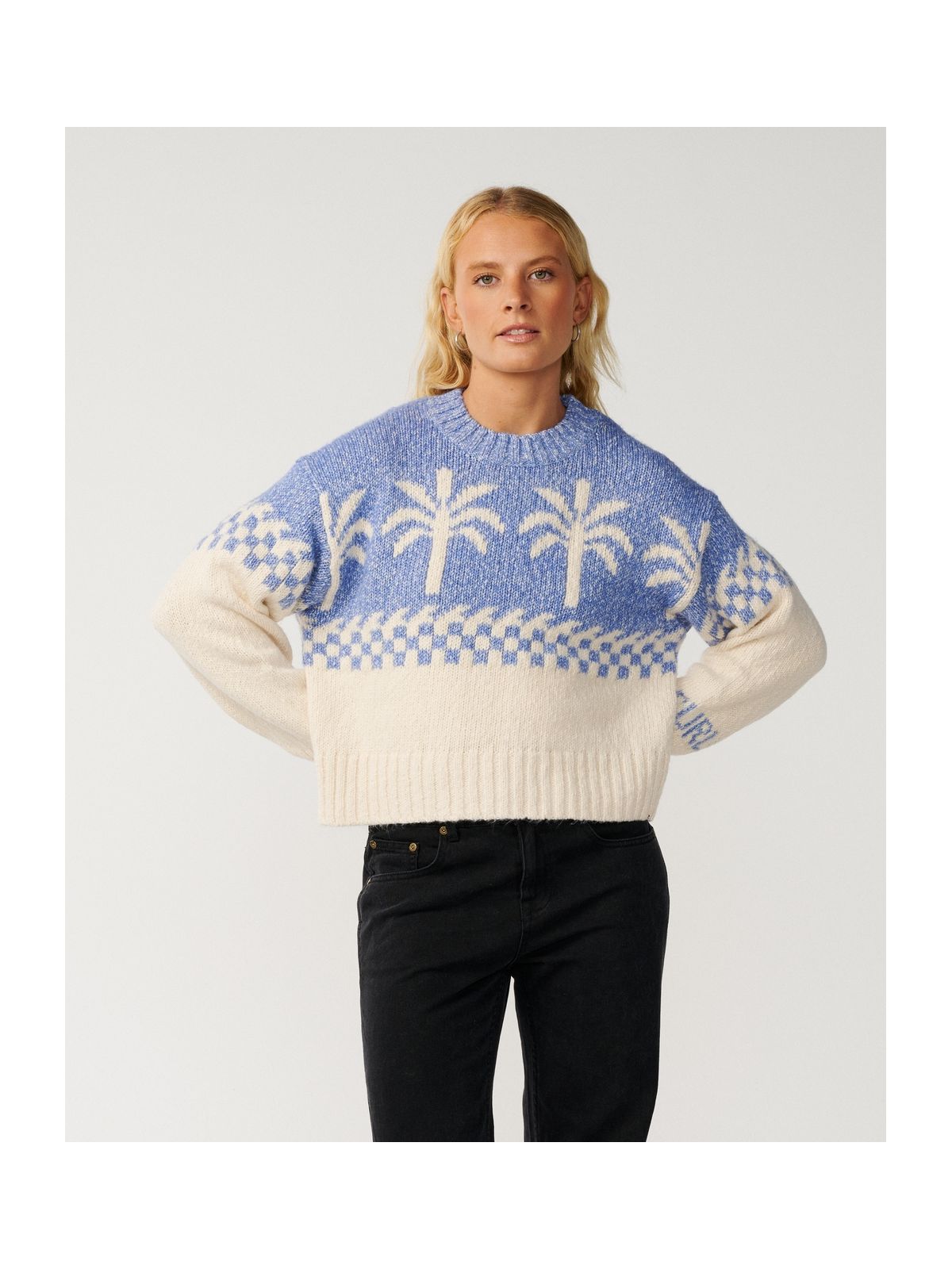 Sweter damski RIP CURL Bossa Nova Neps Crew granatowy