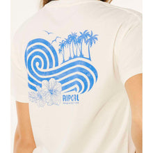 Koszulka damska RIP CURL Ocean Break Relaxed Tee beżowa
