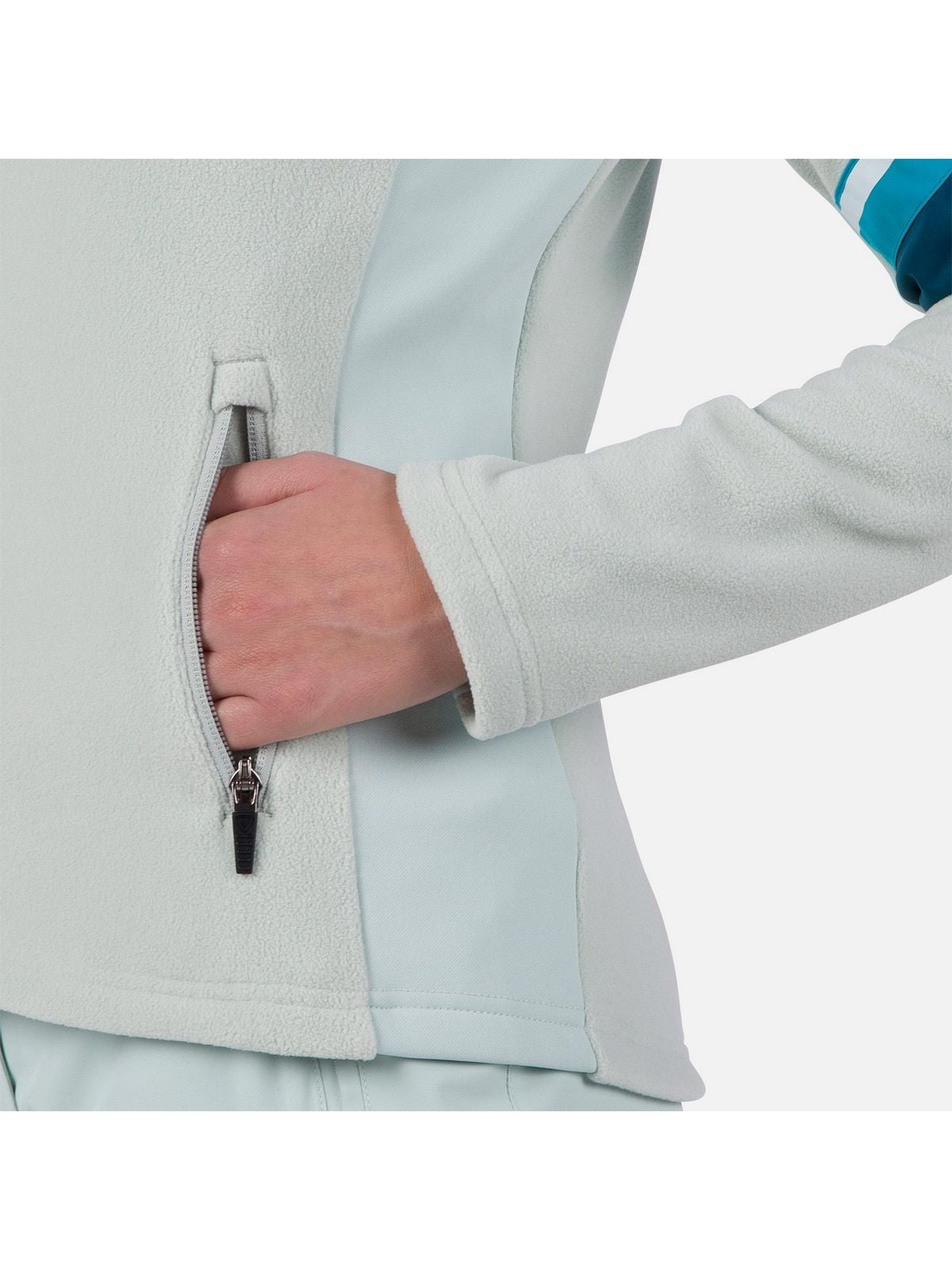 Bluza damska ROSSIGNOL W Strawpile Fleece Fz szary