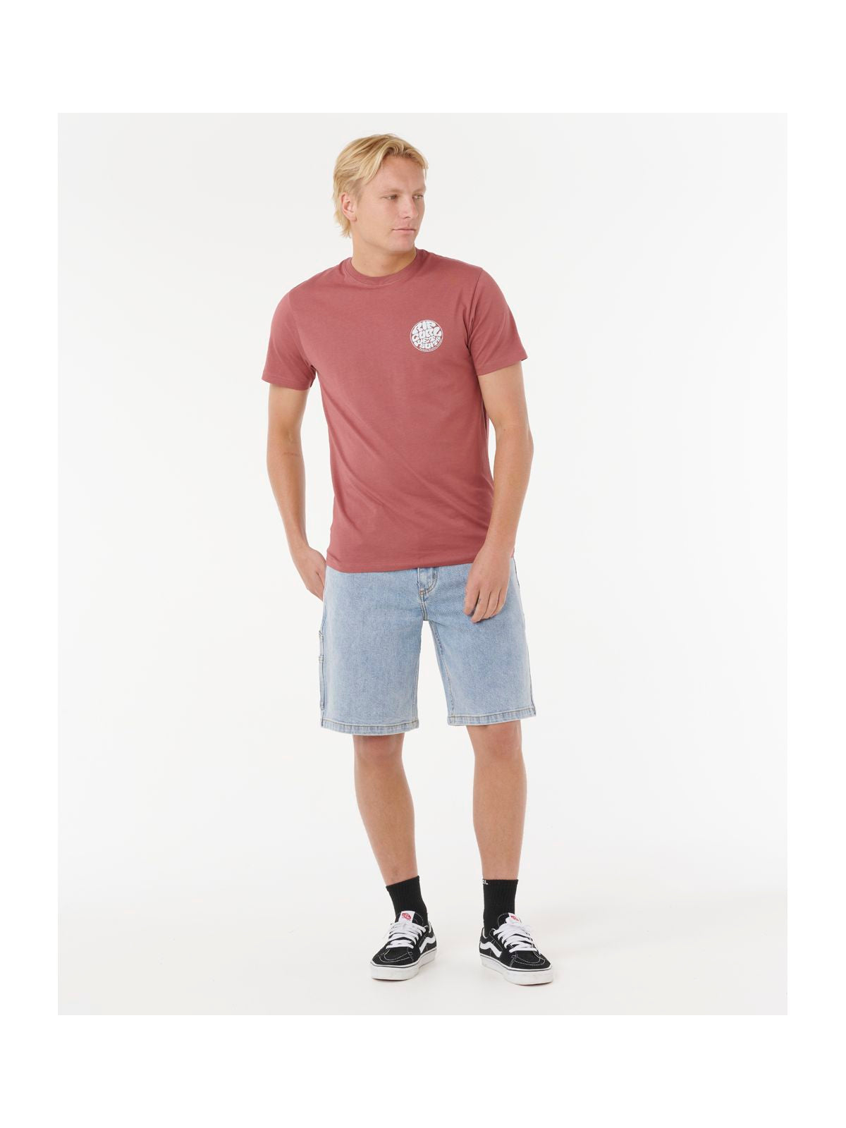 Koszulka RIP CURL WETTIE ICON TEE czerwona