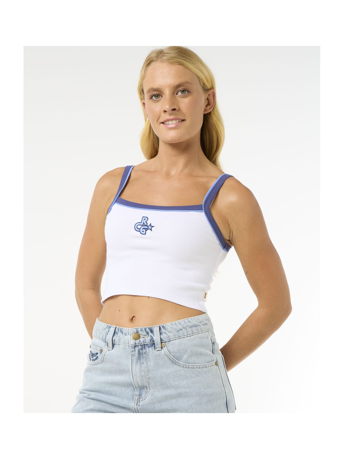 Koszulka RIP CURL Las Dalias Baby Tank biały