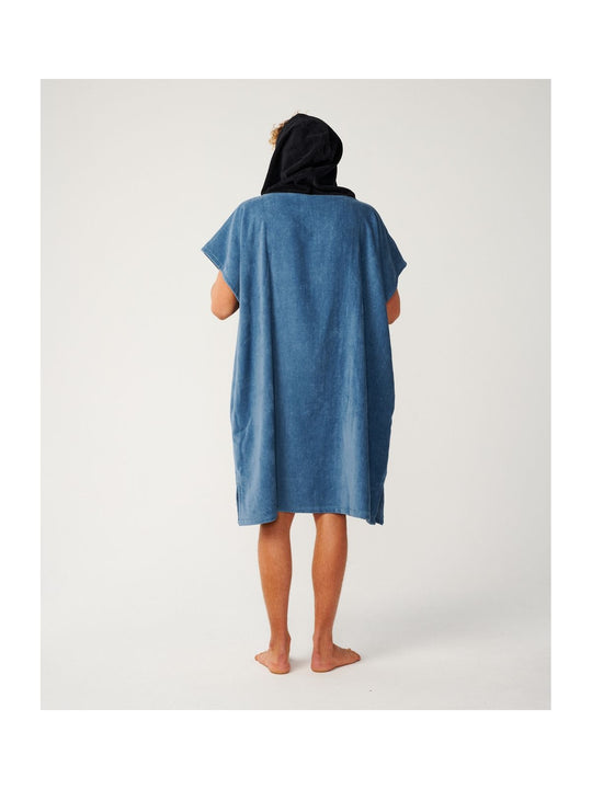 Ponczo męskie RIP CURL Logo Hooded Towel niebieskie
