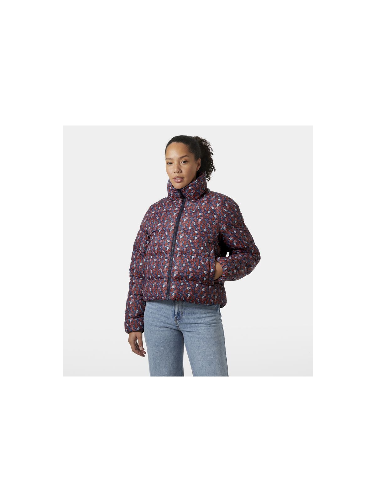 Kurtka damska HELLY HANSEN W Jade Puffer Jacket kolor granatowy