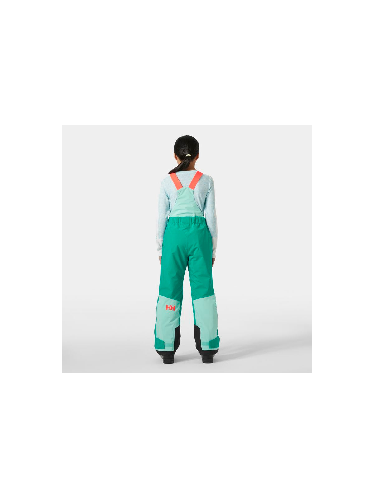Spodnie narciarskie dziecięce HELLY HANSEN Jr Girl Stellar Bib Pant kolor zielony
