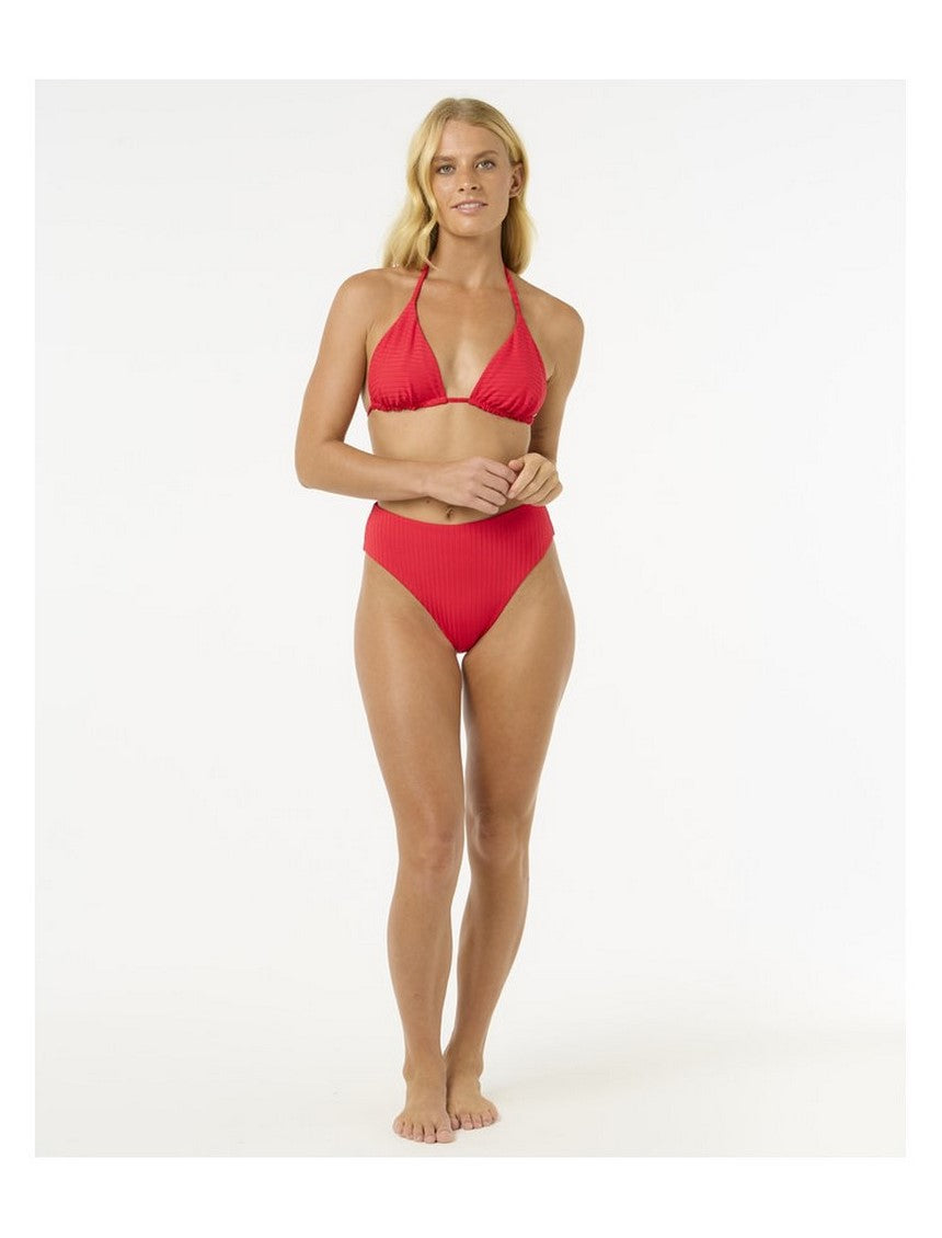 Stanik kąpielowy RIP CURL Premium Surf D-Dd Sliding Tri czerwony