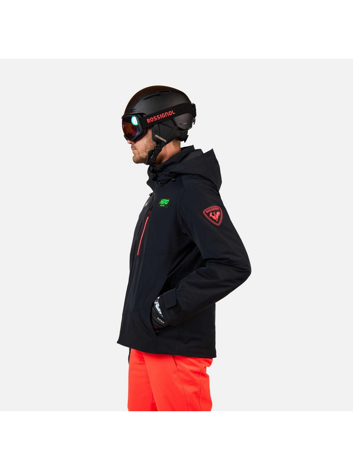 Kurtka narciarska męska ROSSIGNOL Hero Blackside Insulated Jkt czarna