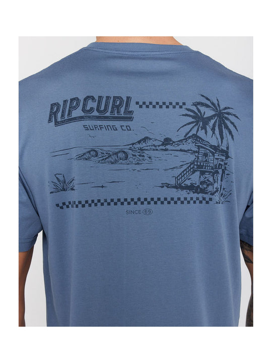 Koszulka RIP CURL SPORTLINE F&amp;B TEE niebieska
