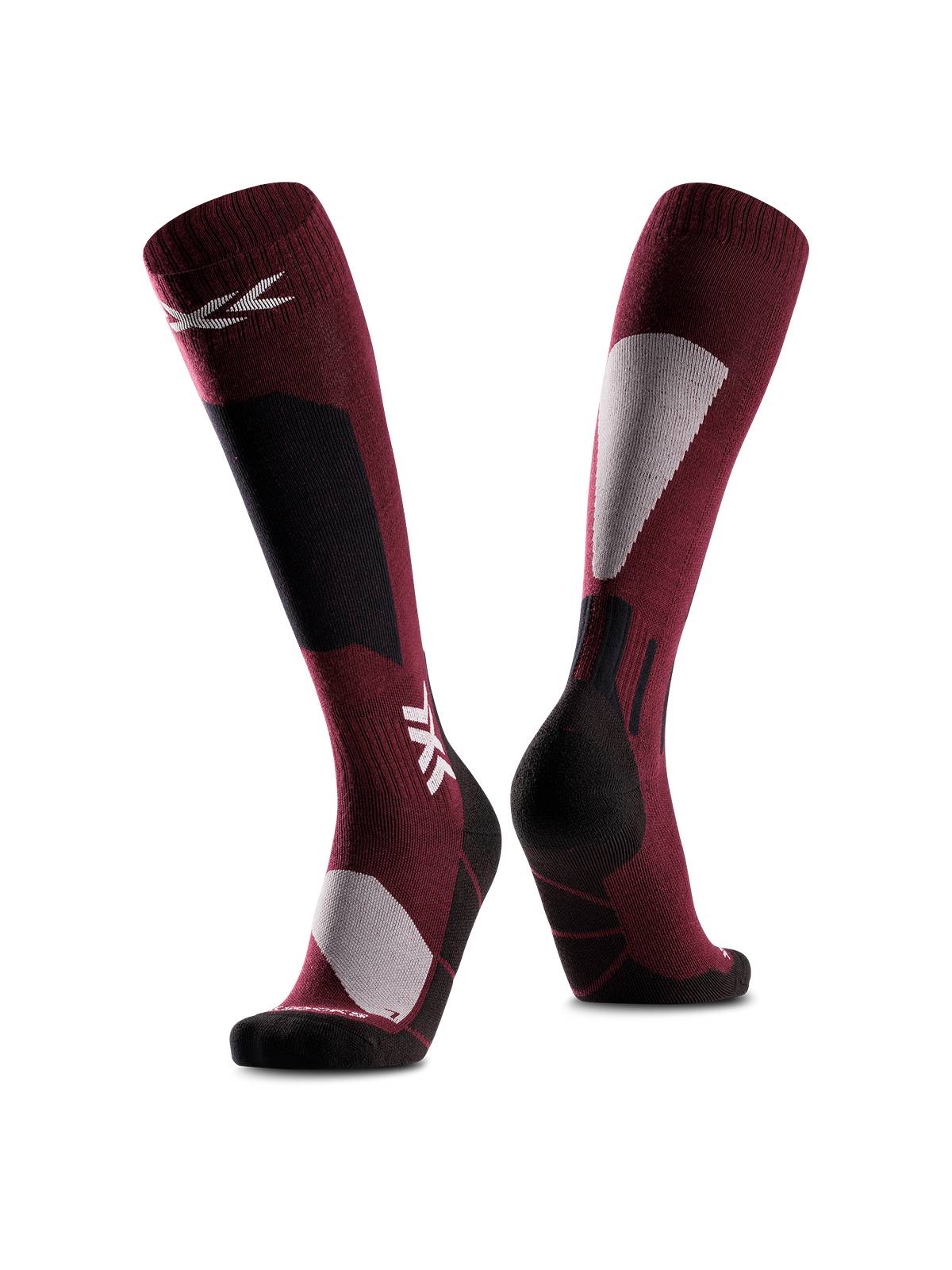 Skarpety narciarskie X-Socks Ski Discover Merino Otc Oxide Red