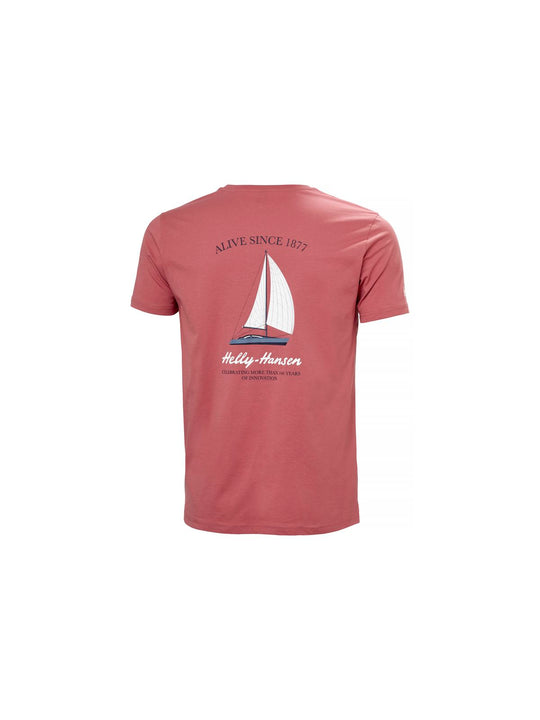 Koszulka HELLY HANSEN SHORELINE T-SHIRT 3. czerwony - Adventure Sports
