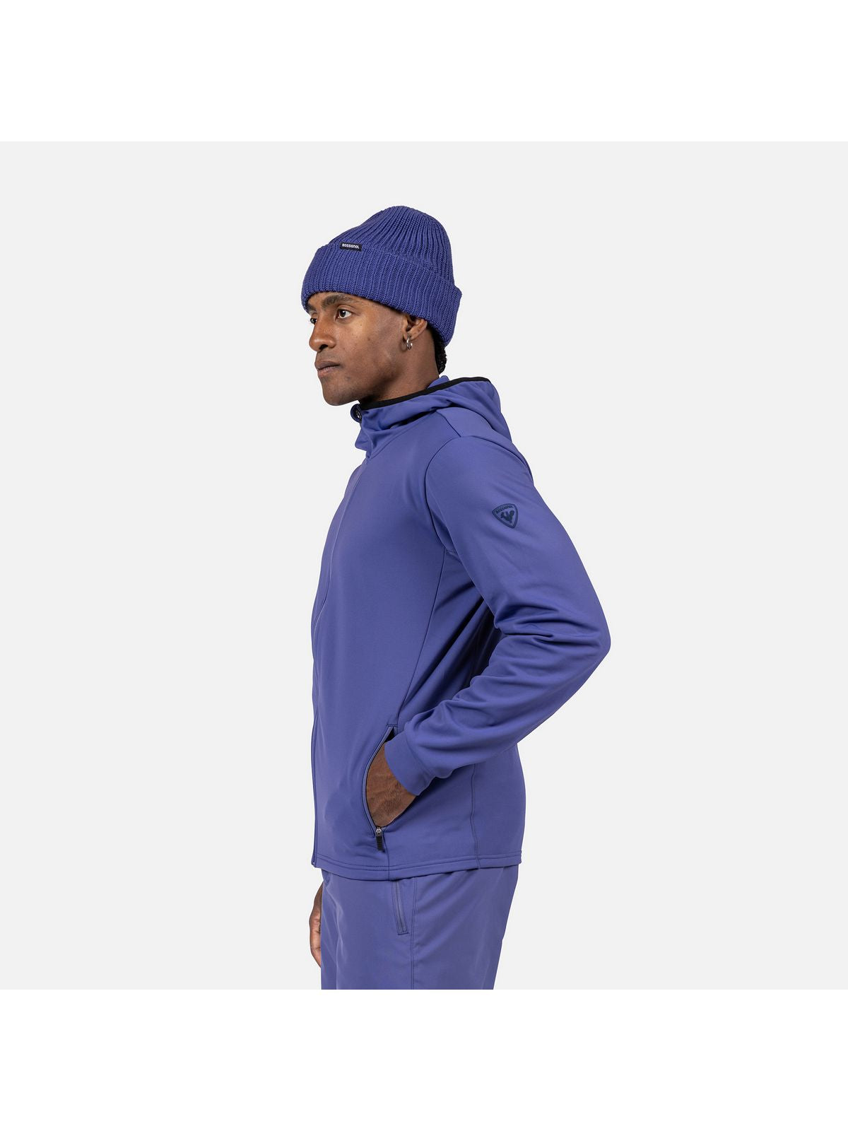 Bluza męska ROSSIGNOL Mid Layer Stretch Hoodie niebieska