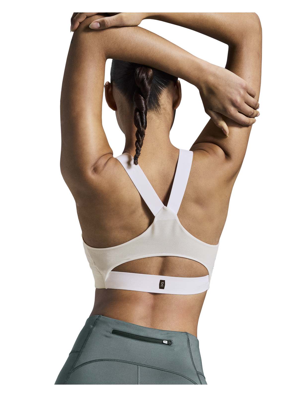 Stanik sportowy On Performance Flex Bra biały