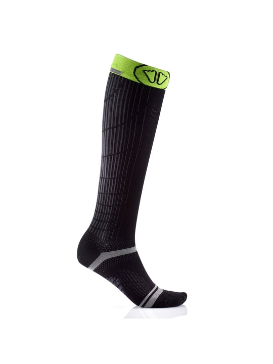 Skarpety kompresyjne do biegania SIDAS Endurance Racing Knee czarno żółte
