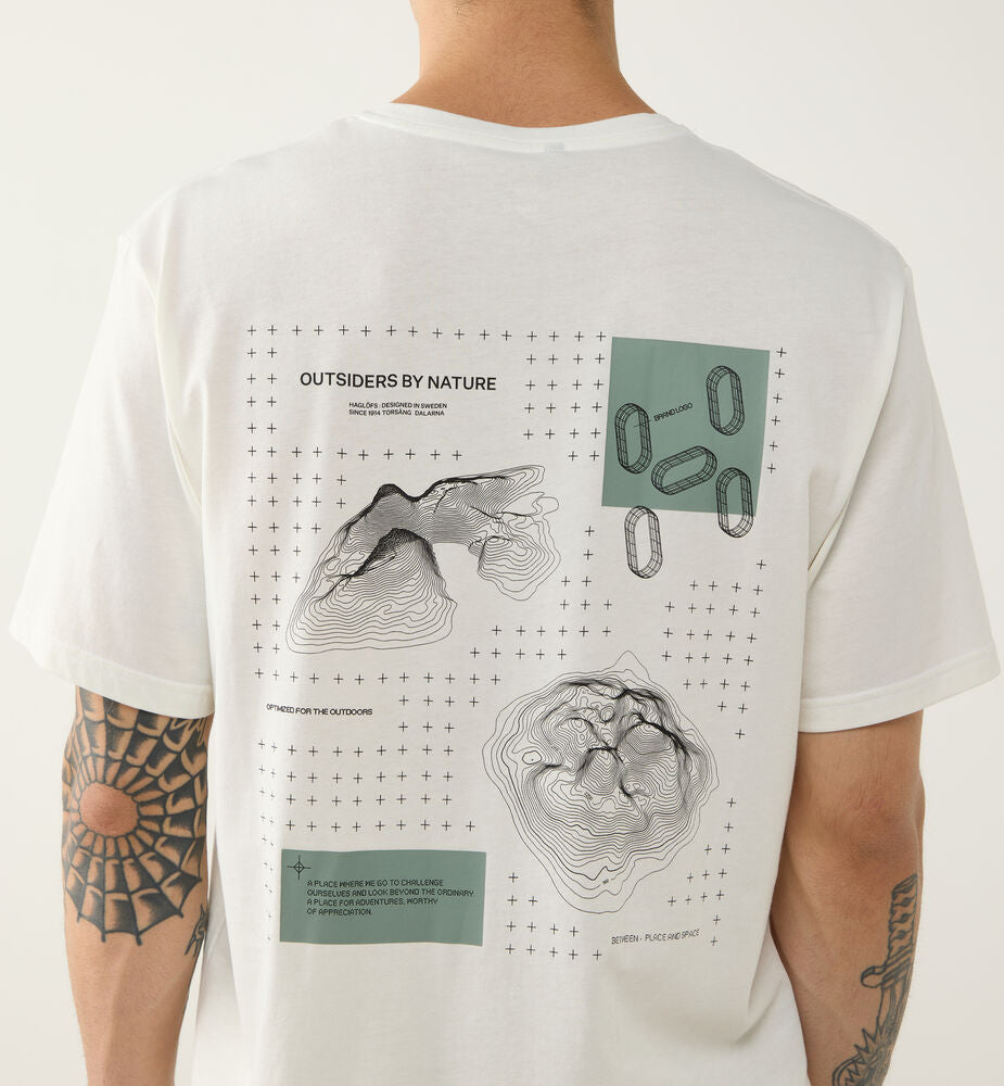 Koszulka HAGLÖFS Outsiders Graphic Tee Men soft white