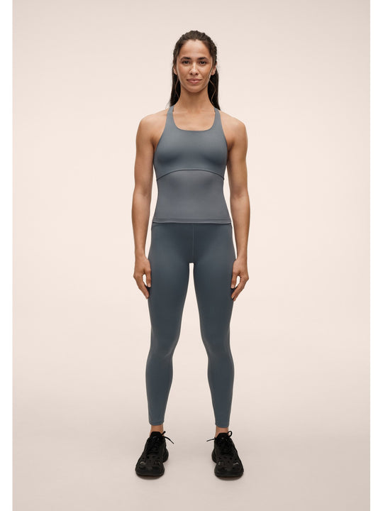 Legginsy damskie CASALL Brace Rib High Waist Tights niebieskie
