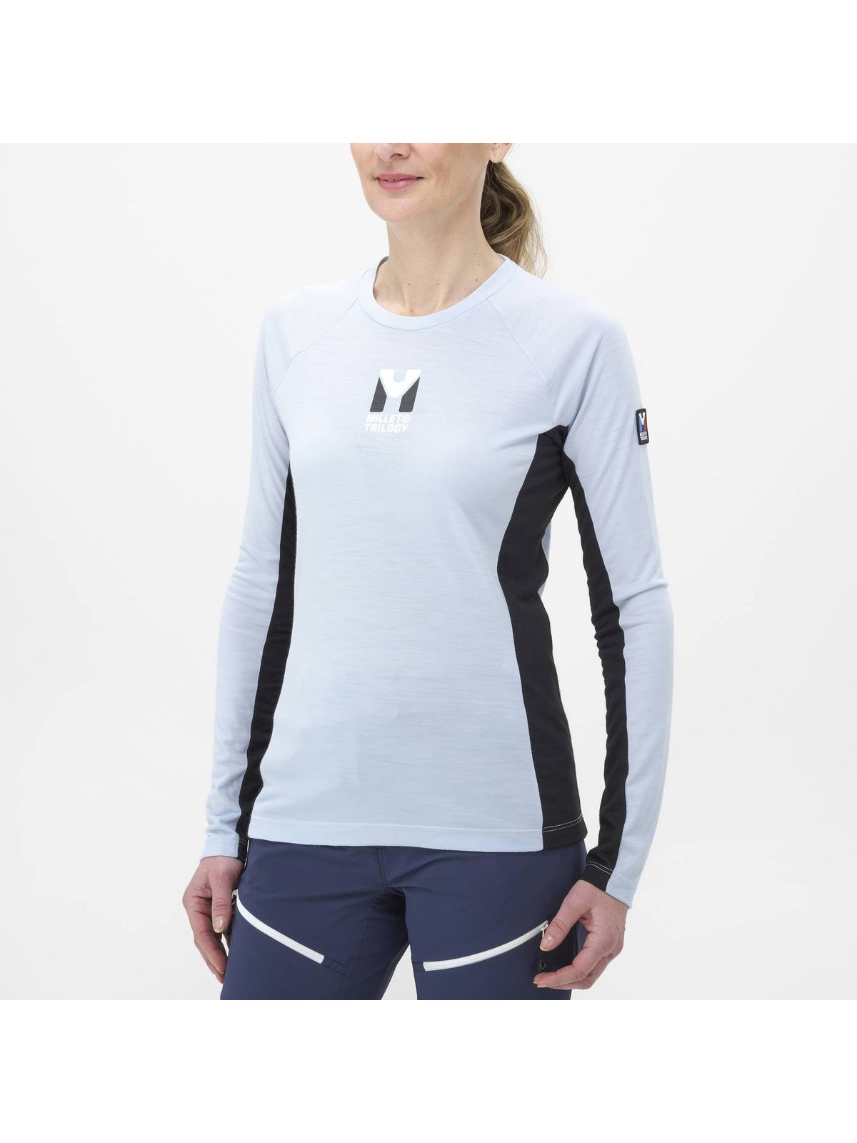 Bielizna damska MILLET W Trilogy Wool Ts Ls niebieski - Koszulka - Adventure Sports