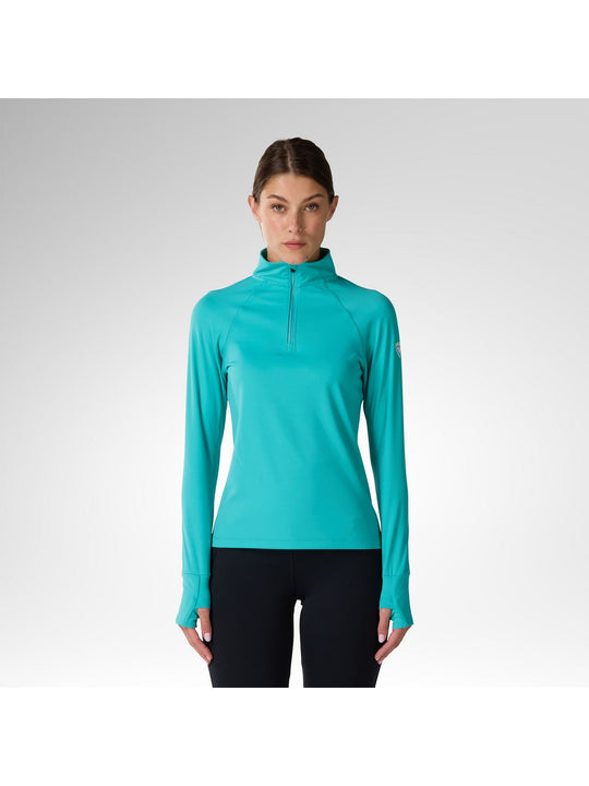 Bluza damska ROSSIGNOL W Half Zip First Layer niebieska
