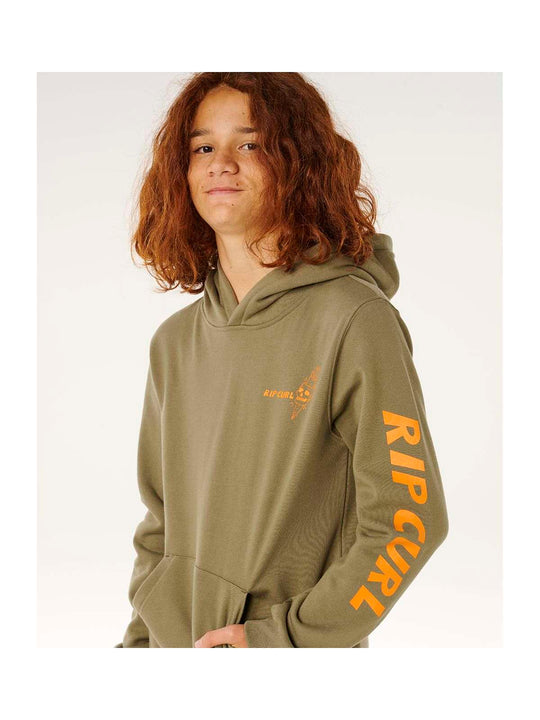 Bluza chłopięca RIP CURL Eternal Shred Art Hood-Boy zielona
