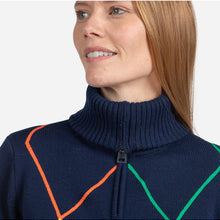 Sweter damski ROSSIGNOL W Jcc 1/2 Zip niebieski
