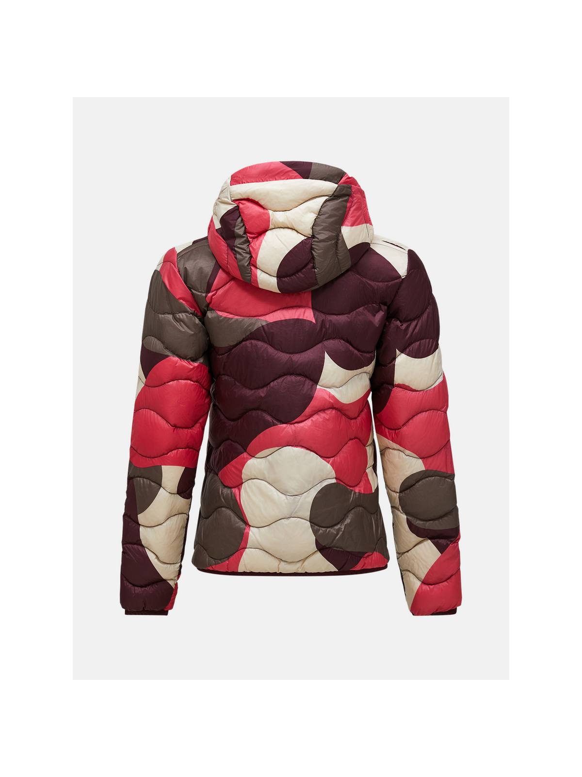 Kurtka damska PEAK PERFORMANCE Helium AOP Down Hood Jacket Multicolor