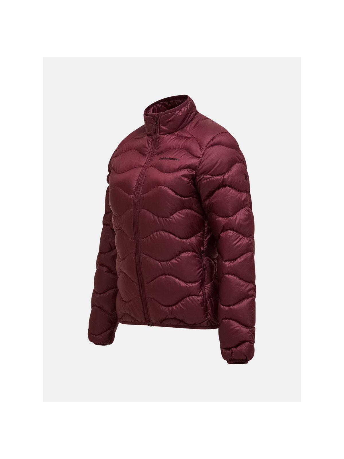 Kurtka damska PEAK PERFORMANCE Helium Down Jacket bordowa