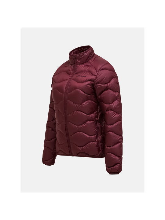 Kurtka damska PEAK PERFORMANCE Helium Down Jacket bordowa
