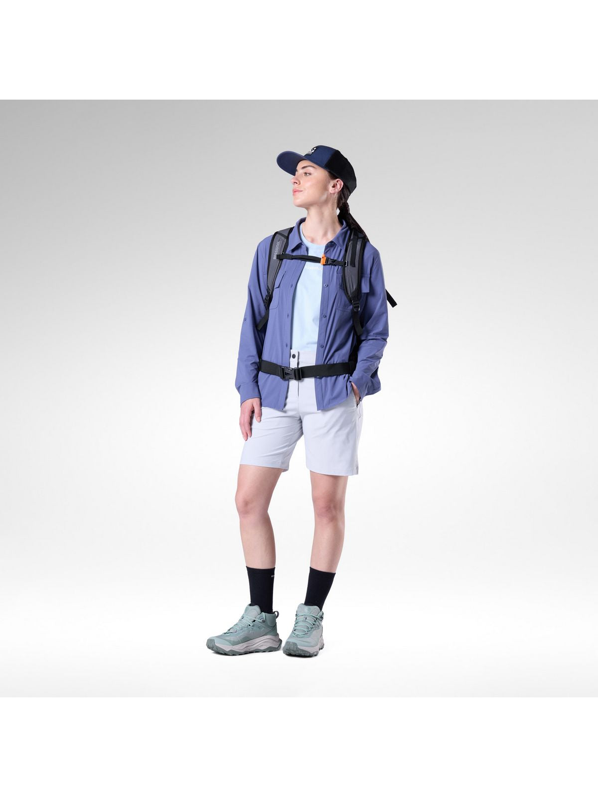 Szorty damskie ROSSIGNOL W Stretch Chino Short 7' szare