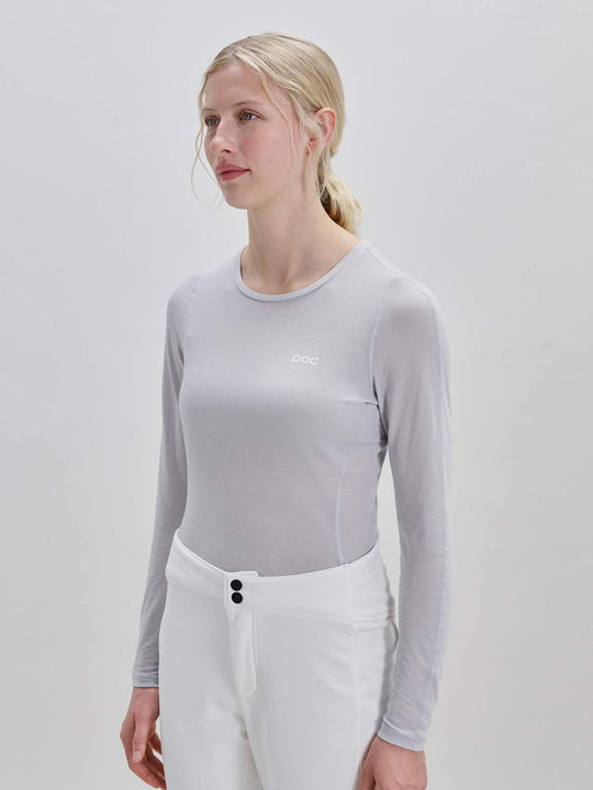 Koszulka damska POC W's Layer Mid L/S Jersey szary
