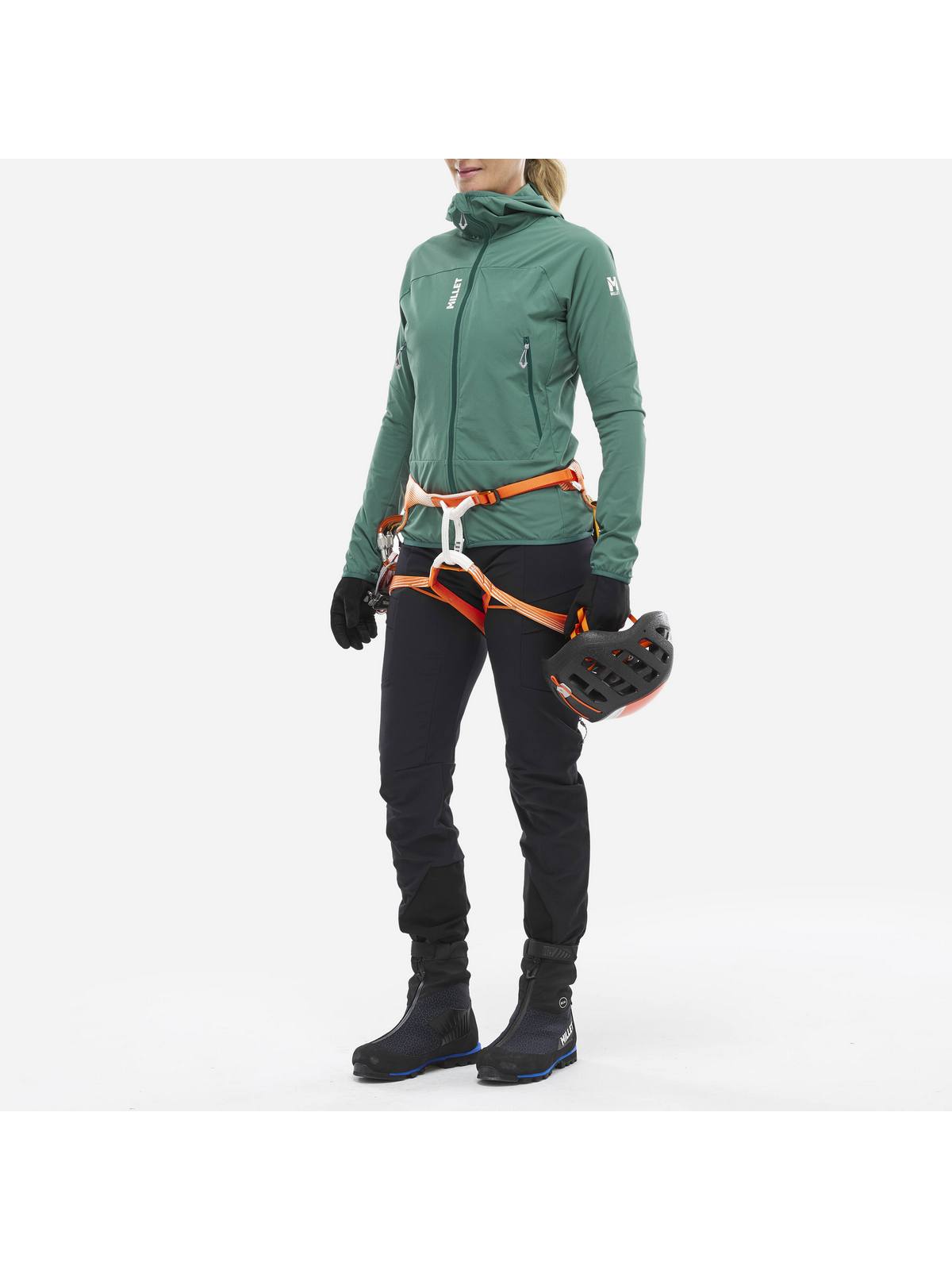 Kurtka MILLET FUSION XCS HOODIE W zielony - Adventure Sports