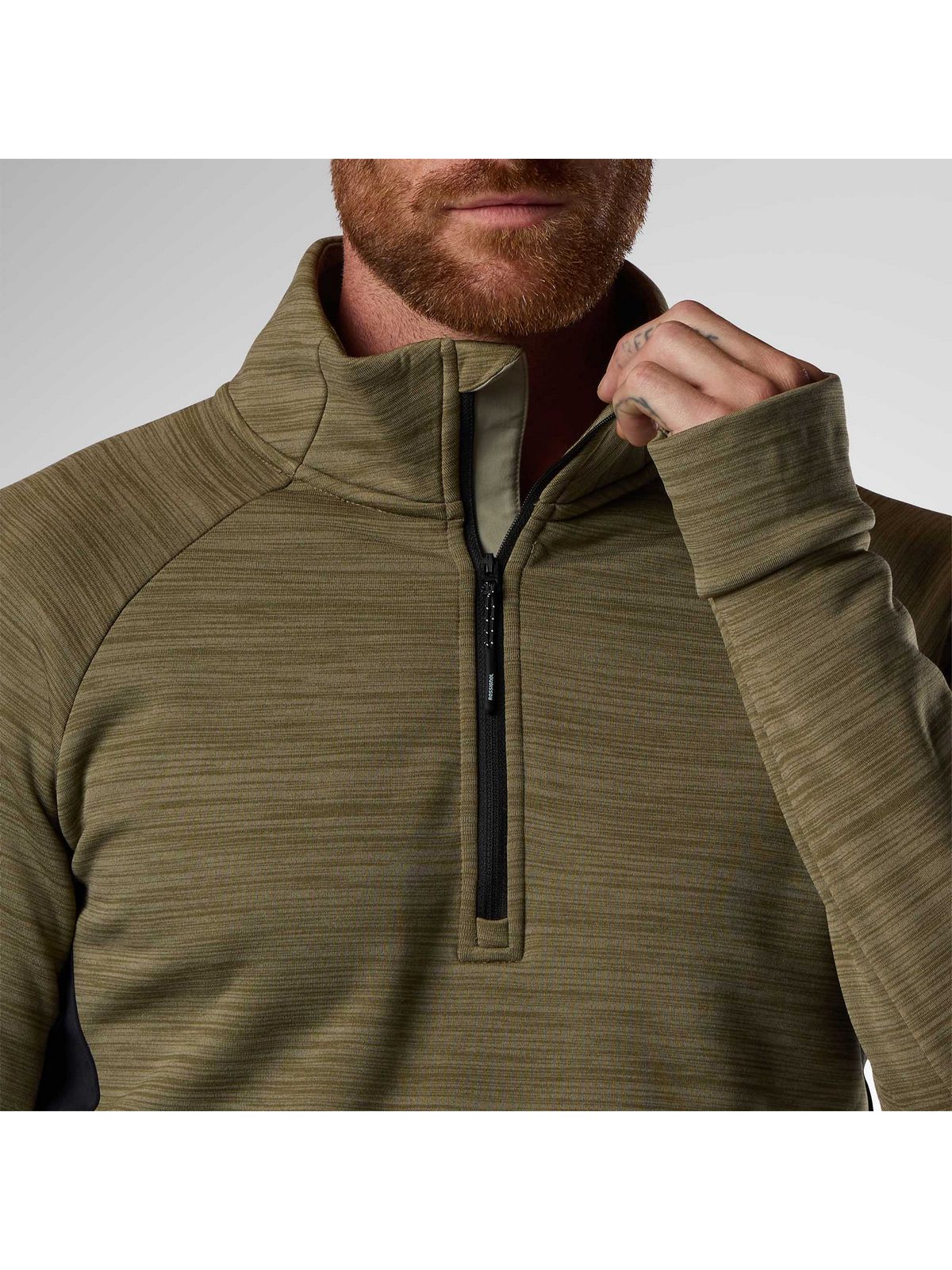 Bluza męska ROSSIGNOL M Premium Half Zip Fleece beżowa