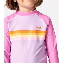 Lycra RIP CURL Rainbow Tide Ls Rash Vest-Girl różowy
