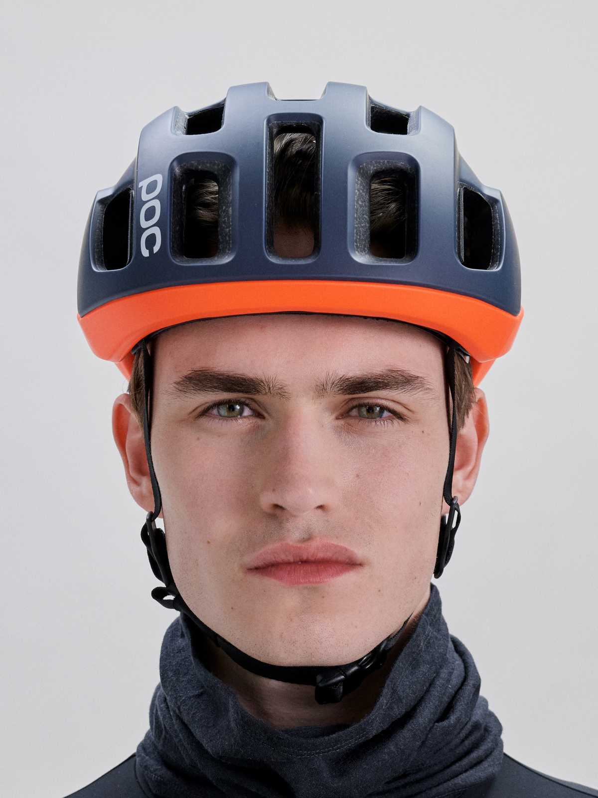 Kask rowerowe POC Ventral Air MIPS granatowo pomarańczowy