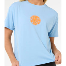 Koszulka damska RIP CURL Icons Of Surf Relaxed Tee niebieska
