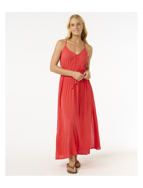 Sukienka letnia RIP CURL Classic Surf Maxi Dress czerwona
