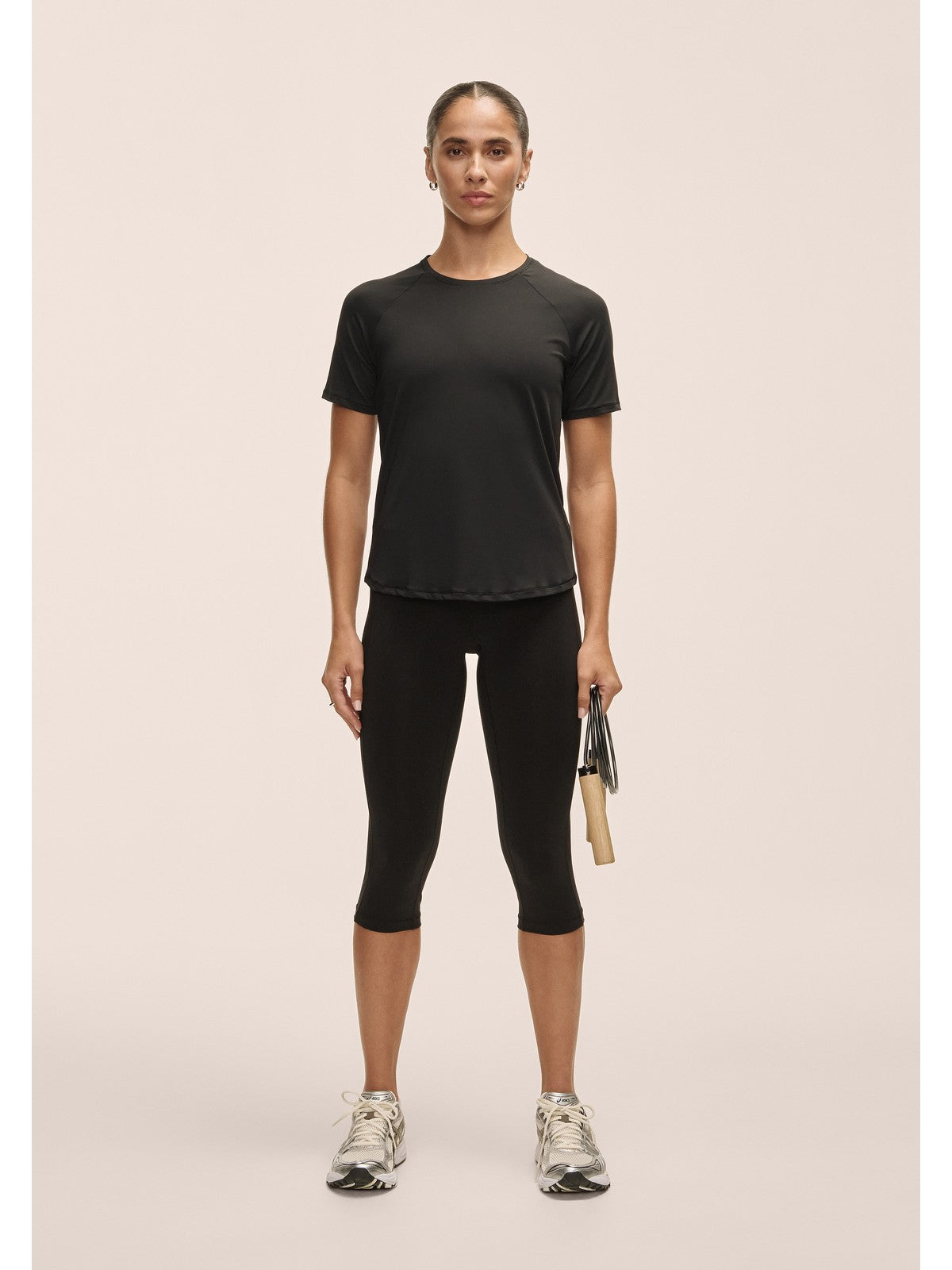 Legginsy treningowe damskie CASALL Essential 3/4 Tights kolor czarny