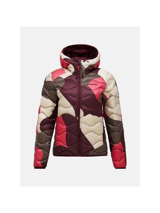 Kurtka damska PEAK PERFORMANCE Helium AOP Down Hood Jacket Multicolor
