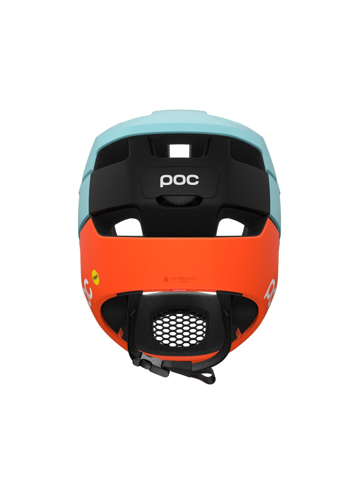Kask rowerowy POC Otocon Race MIPS niebiesko pomarańczowy