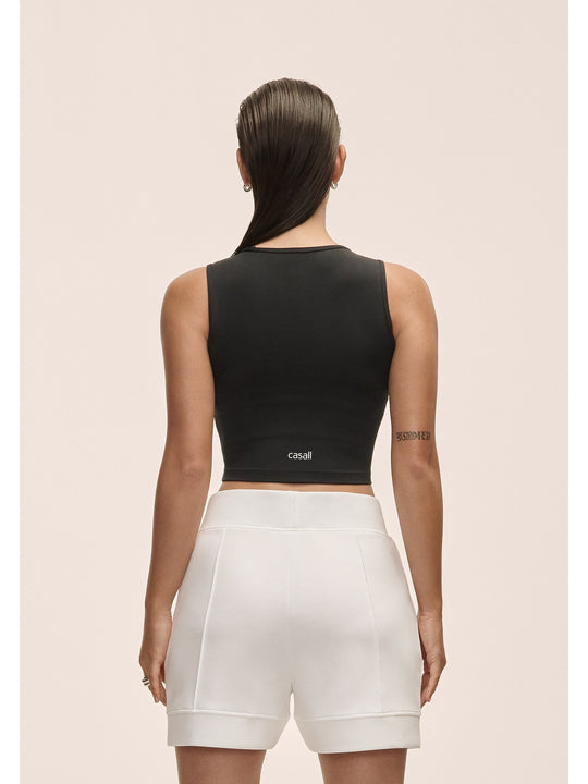 Top damski treningowy Casall Edge Crop Top czarny
