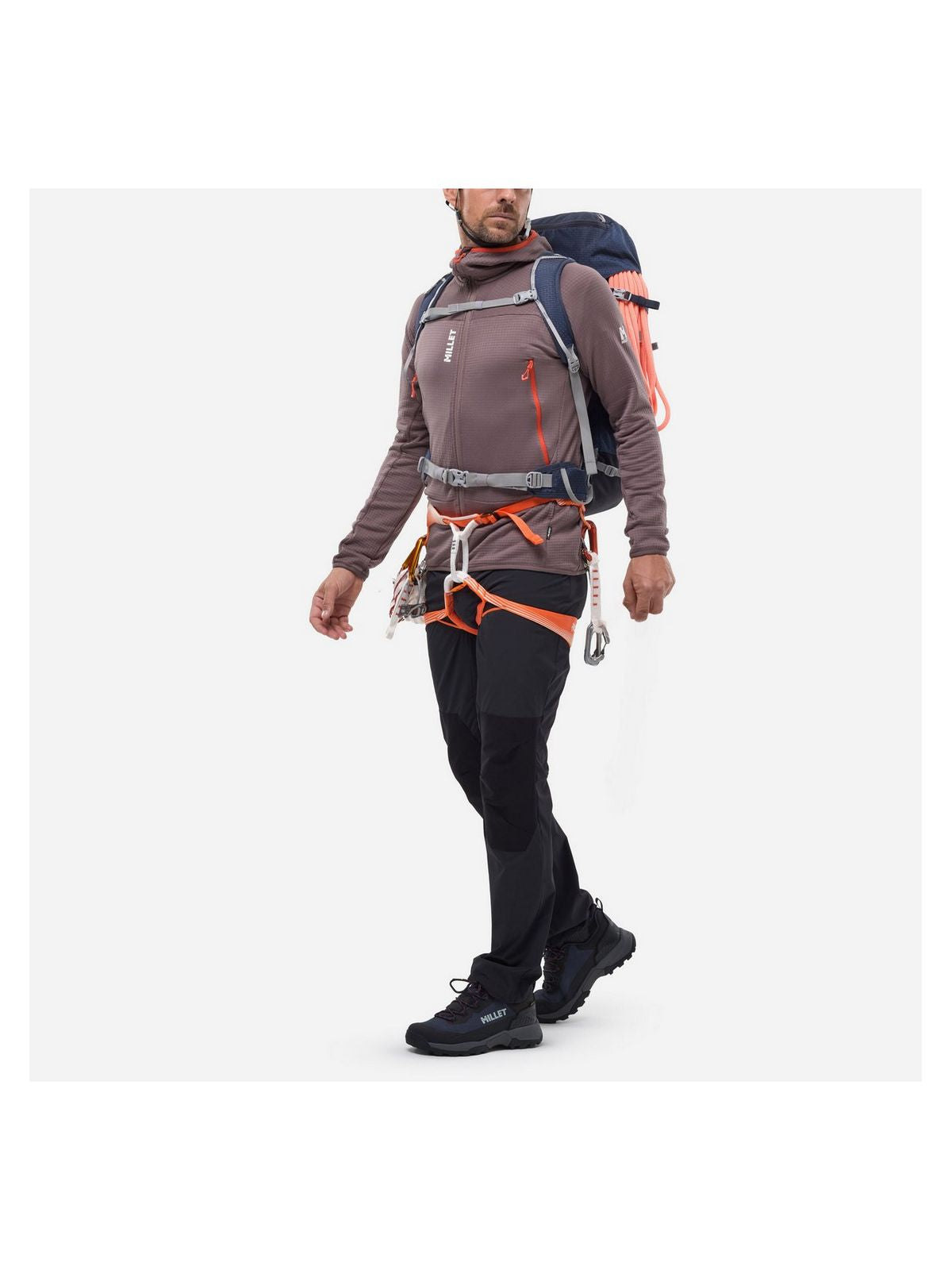 Bluza męska MILLET Fusion Grid Hoodie M fioletowa śliwkowa