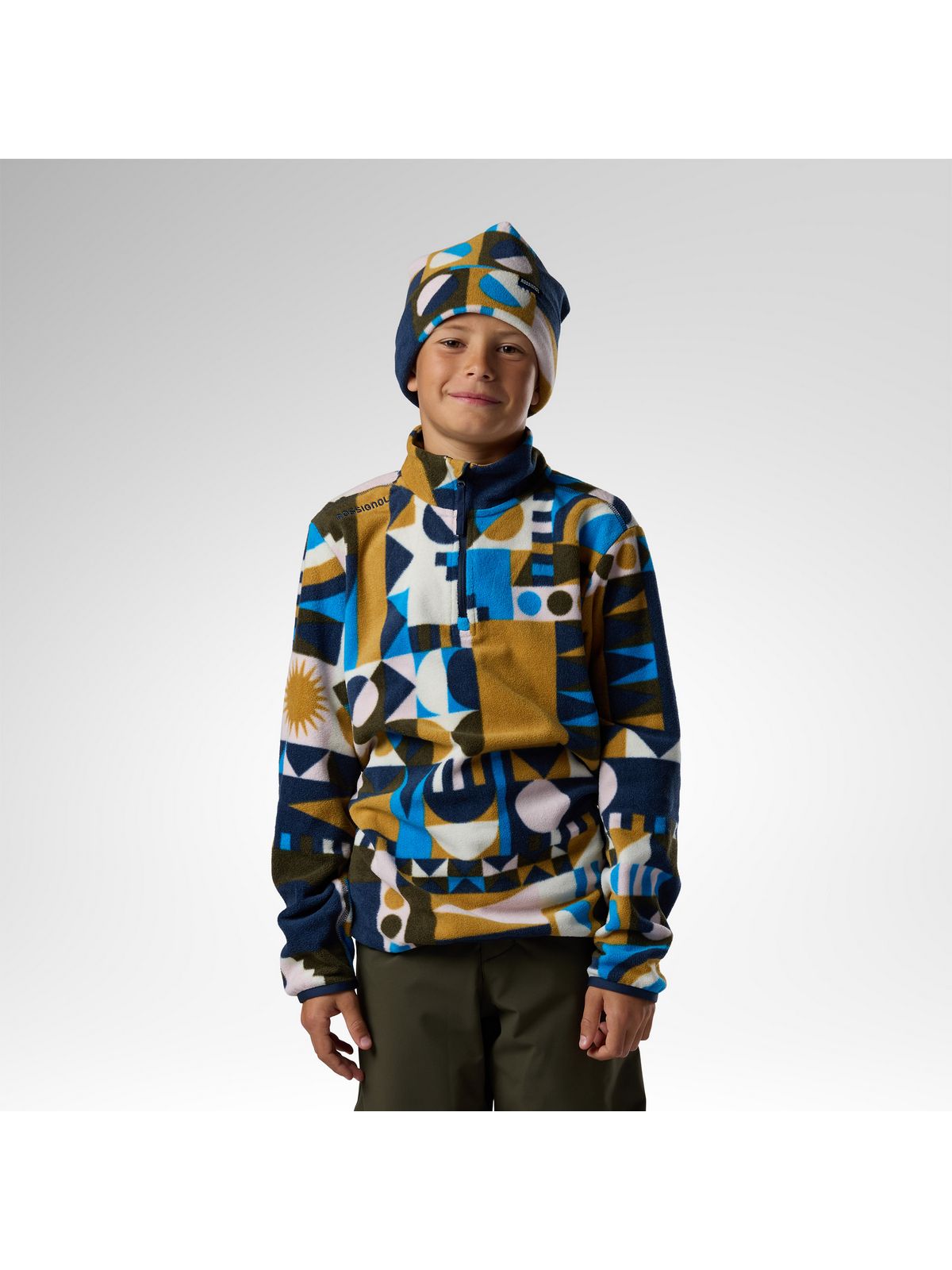 Bluza juniorska ROSSIGNOL Jr Quarter Zip Polar Fleece niebieska
