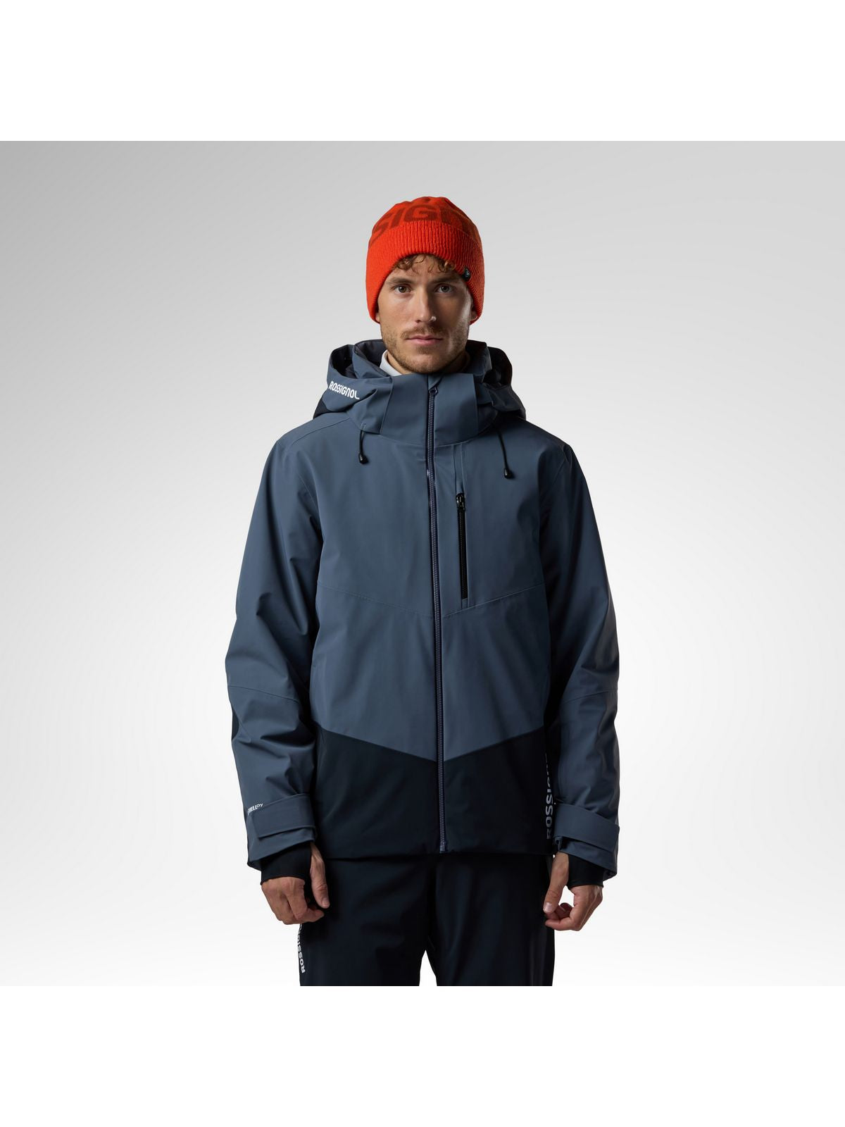 Kurtka narciarska męska ROSSIGNOL M 4Ws Blackside Insulated Jack szara