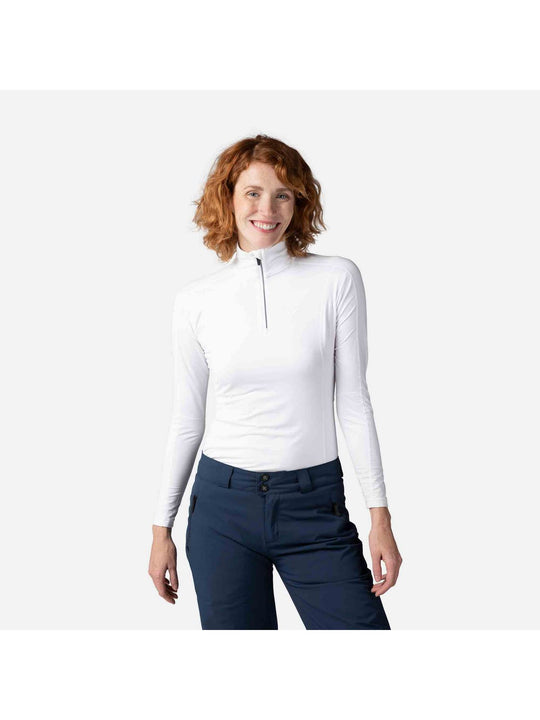 Bluza damska ROSSIGNOL W Classique 1/2 Zip biały
