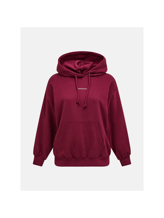 Bluza PEAK PERFORMANCE Original Terry Hood Women bordowy

