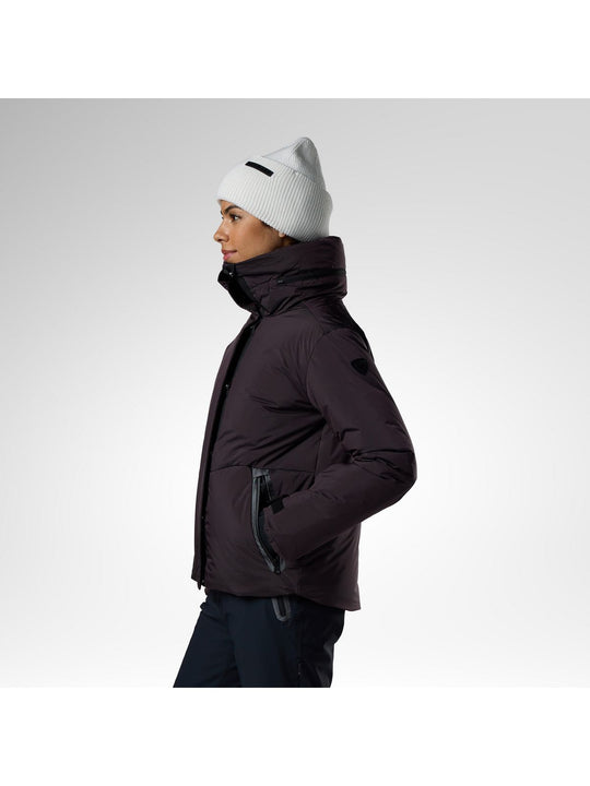 Kurtka narciarska damska ROSSIGNOL W Snowblaze Down Ski Jacket bordowa
